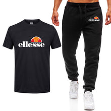 Load image into Gallery viewer, Men's Sets T Shirts+pants Two Pieces Sets Casual Tracksuit Men/Women New Fashion printing suits sportwear Gyms Fitness trousers