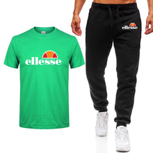 Load image into Gallery viewer, Men's Sets T Shirts+pants Two Pieces Sets Casual Tracksuit Men/Women New Fashion printing suits sportwear Gyms Fitness trousers