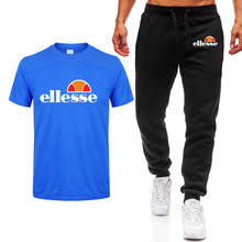 Load image into Gallery viewer, Men's Sets T Shirts+pants Two Pieces Sets Casual Tracksuit Men/Women New Fashion printing suits sportwear Gyms Fitness trousers