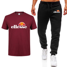 Load image into Gallery viewer, Men's Sets T Shirts+pants Two Pieces Sets Casual Tracksuit Men/Women New Fashion printing suits sportwear Gyms Fitness trousers