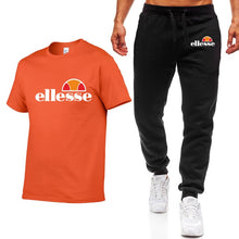 Load image into Gallery viewer, Men's Sets T Shirts+pants Two Pieces Sets Casual Tracksuit Men/Women New Fashion printing suits sportwear Gyms Fitness trousers