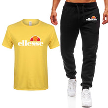 Load image into Gallery viewer, Men's Sets T Shirts+pants Two Pieces Sets Casual Tracksuit Men/Women New Fashion printing suits sportwear Gyms Fitness trousers