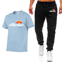 Load image into Gallery viewer, Men's Sets T Shirts+pants Two Pieces Sets Casual Tracksuit Men/Women New Fashion printing suits sportwear Gyms Fitness trousers